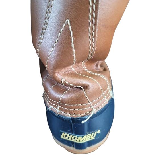 Khombu Women's Letty Size 7M Brown / Navy Rubber Boots - Picture 6 of 9